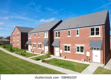 Row Of New English Houses , New Estate