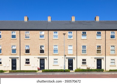 Row Of New English Terraced Houses