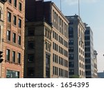 Row of old buildings on Tremont Street in Boston Massachusetts