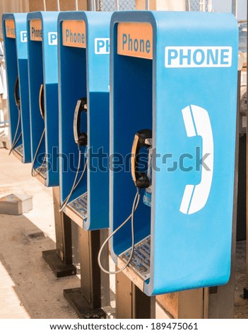 Similar – Image, Stock Photo Phone booth