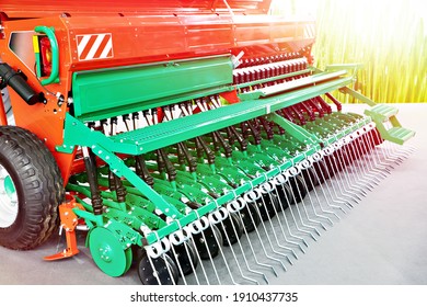 Row Seed Drill Grain On Exhibition