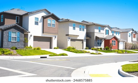 Row of single family homes