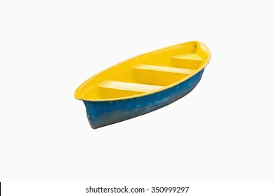 rowboat isolated on white background.