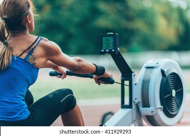 Rowing machine workout - Powered by Shutterstock