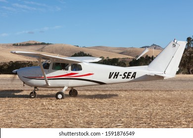 Rowland Flat, Australia - April 14, 2013: Cessna 172C Skyhawk single engine light aircraft VH-SEA.