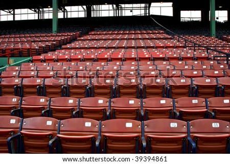 Rows of empty seats