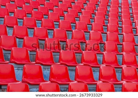 Rows of Empty Stadium Seating