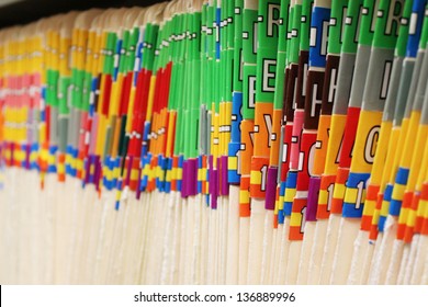 Rows Of Files In A Medical Office