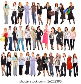 rows of people -  of  