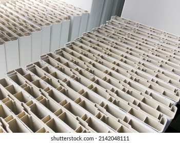 Rows Of Sawn-to-size Plastic Window Sills