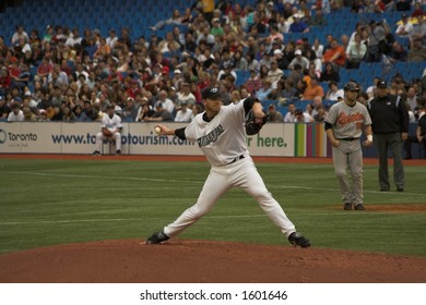 Roy Halladay, Blue Jays Pitcher, In The Wind-up