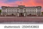 Royal Buckingham palace at sunset, London, United Kingdom	