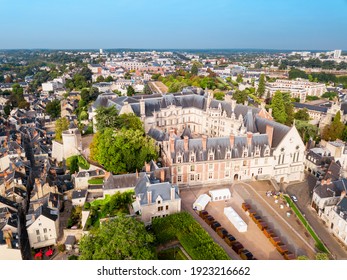 Royal Chateau De Blois Aerial Panoramic View In France