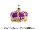 The Royal Coronation Crown Isolated on a White Background