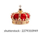 The Royal Coronation Crown Isolated on a White Background
