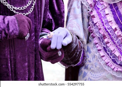 Royal Couple At Carnival In Venice (Italy)