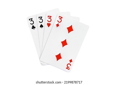 Royal Flush playing cards on a white background. - Shutterstock ID 2199878717