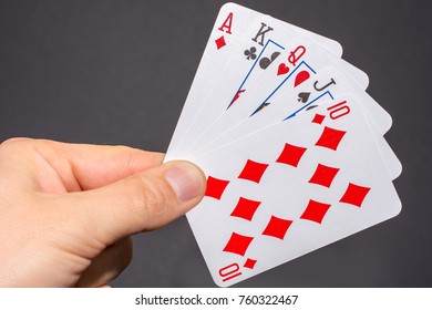 Royal Flush In Poker On The Hand