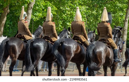 Royal Horse Guards During Guards Changing Parade On The Mall In London UK