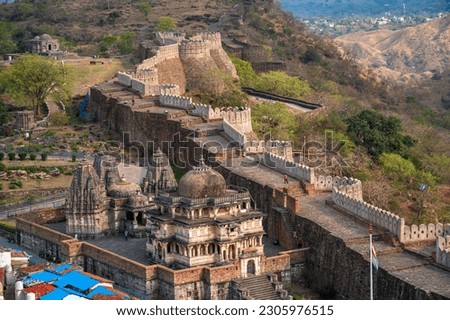 Royal Kumbhalgarh fort, Rajasthan, India.