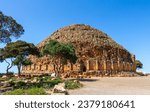 The Royal Mausoleum of Mauretania, a funerary monument located on the road between Cherchell and Algiers, in Tipaza, Tipasa Province, Algeria