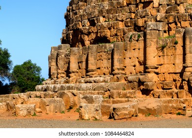 The Royal Mausoleum Of Mauretania, The Tomb Of The Berber King Juba II And Queen Cleopatra Selene II, Tipaza Province, Algeria.