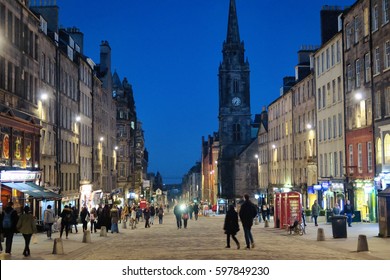 The Royal Mile In Edinburgh