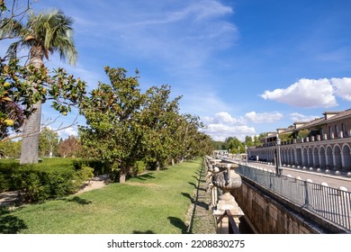 The Royal Palace Of A, A Former Spanish Royal Residence Detail Of Garden