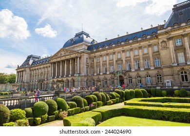 The Royal Palace In Brussels In A Beautiful Summer Day