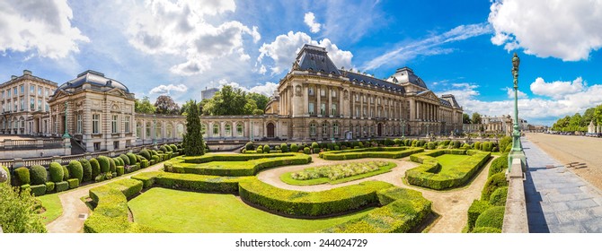 The Royal Palace In Brussels In A Beautiful Summer Day