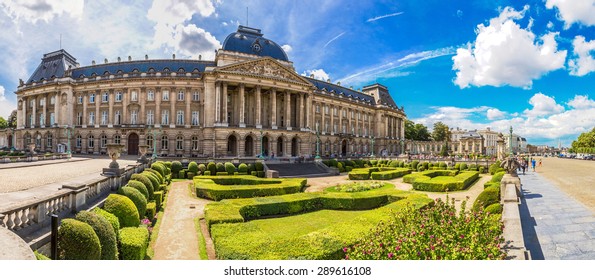 The Royal Palace In Brussels In A Beautiful Summer Day