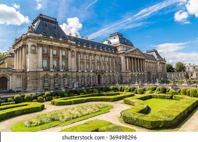 The Royal Palace In Brussels In A Beautiful Summer Day