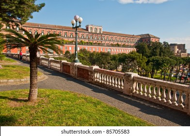 Royal Palace In The City Of Naples, Italy