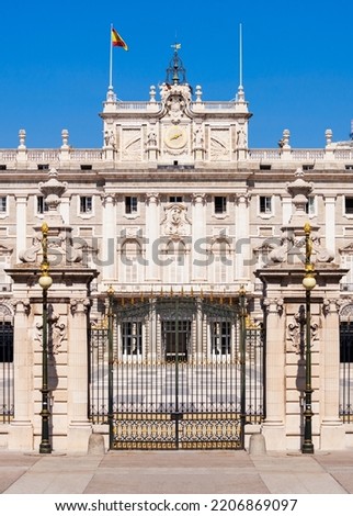 The Royal Palace of Madrid or Palacio Real de Madrid is the official residence of the Spanish Royal Family in Madrid, Spain
