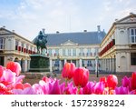 Royal Palace of The Netherlands in The Hague at spring