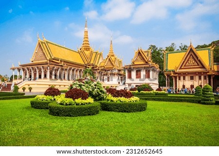 The Royal Palace is the royal residence of the king of Cambodia in Phnom Penh in Cambodia 