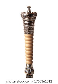 Royal Sceptre On A White Background