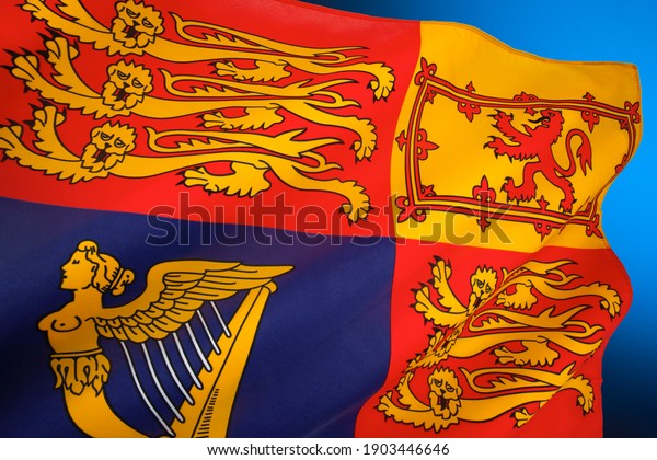 Royal Standard of the United\
Kingdom is the flag used by Queen Elizabeth II in her capacity as\
Sovereign of the United Kingdom and its overseas territories.\

