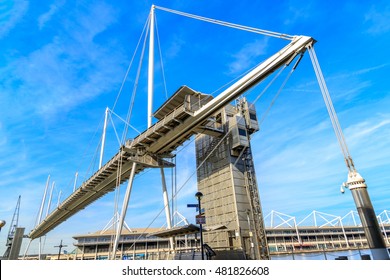 Royal Victoria Dock Bridge In London, UK