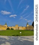 The royal Wilanow Palace in Warsaw, Poland.