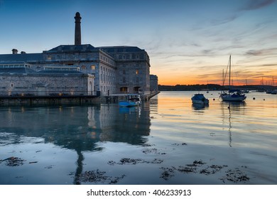 The Royal William dock yard at Plymouth on the Devon coast - Shutterstock ID 406233913