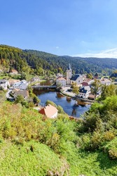 Rozmberk Nad Vltavou - Landscape With Old Small Town In Czechia
