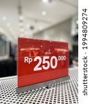 Rp250.000 for one item in mall Surbaya
