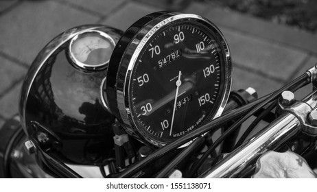 RPM Guage Off Vintage Motorbike