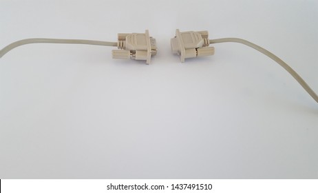 RS 232 Serial Cable Ready To Connect