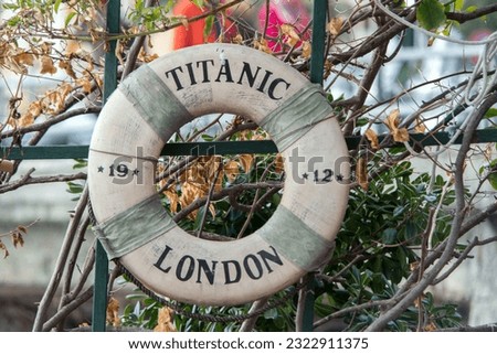 rsm titanic 1912 life buoy