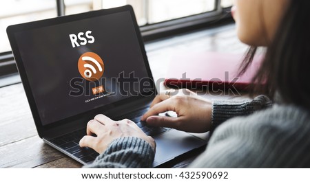 RSS Digital Announcement Network Technology Concept