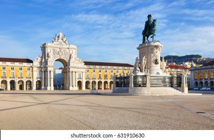 Rua Augusta Arch is a triumphal, historical building  in Lisbon on Commerce Square, Portugal