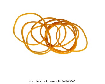 Rubber Band Isolated On White Background Stock Photo 1876890061 ...