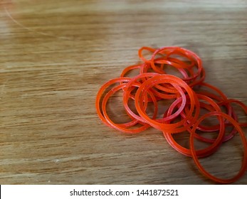 

Rubber band or plastic fasteners.